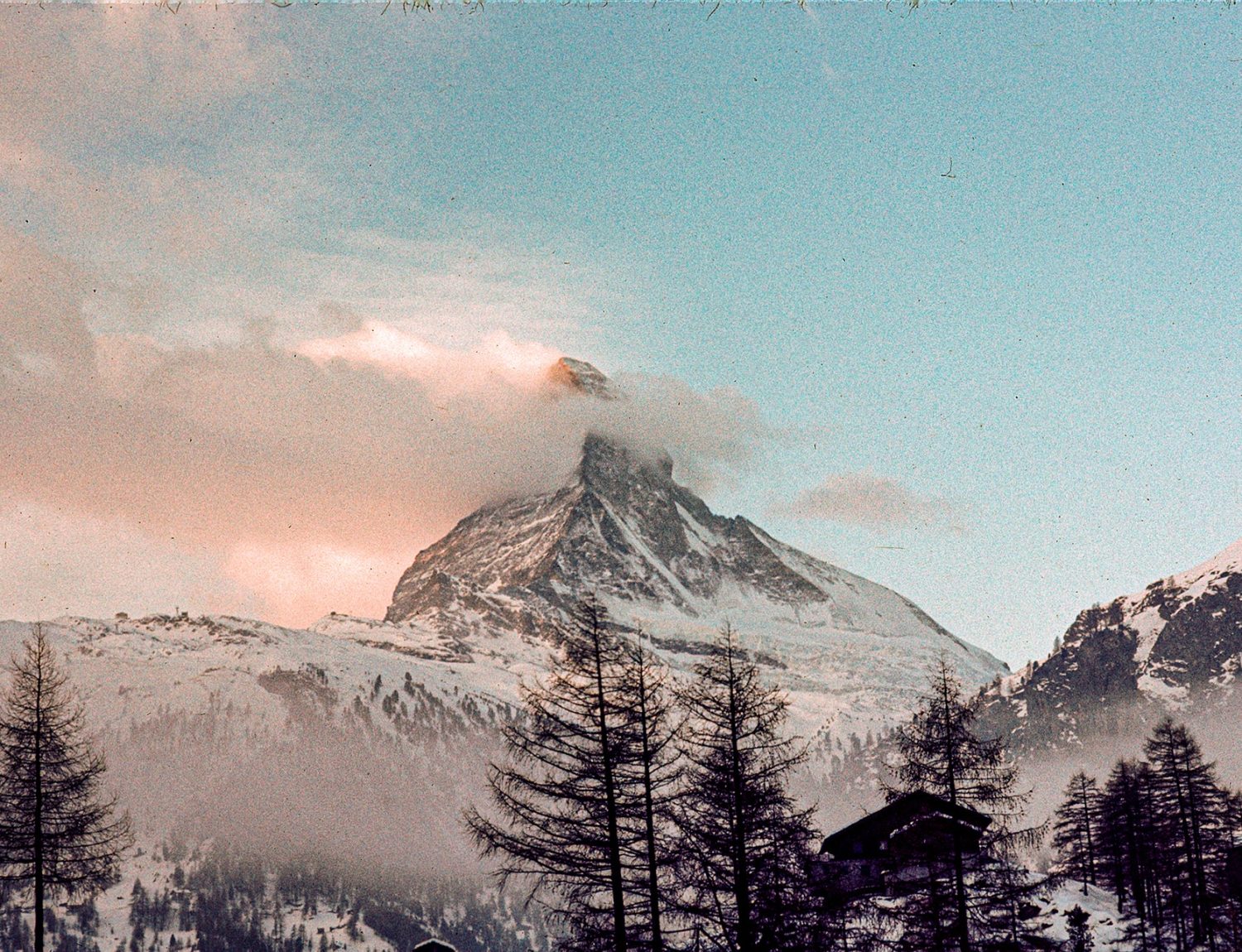 Matterhorn mountain in Zermat Switzerland scene from adventure travel book